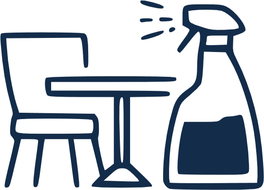 Dining Area Cleaning and Sanitizing